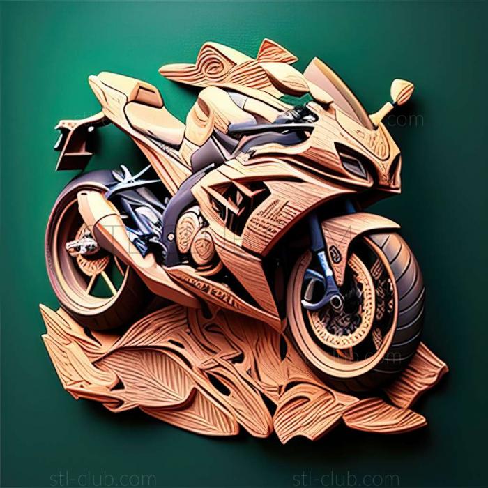 3D мадэль Kawasaki Ninja 400 (STL)